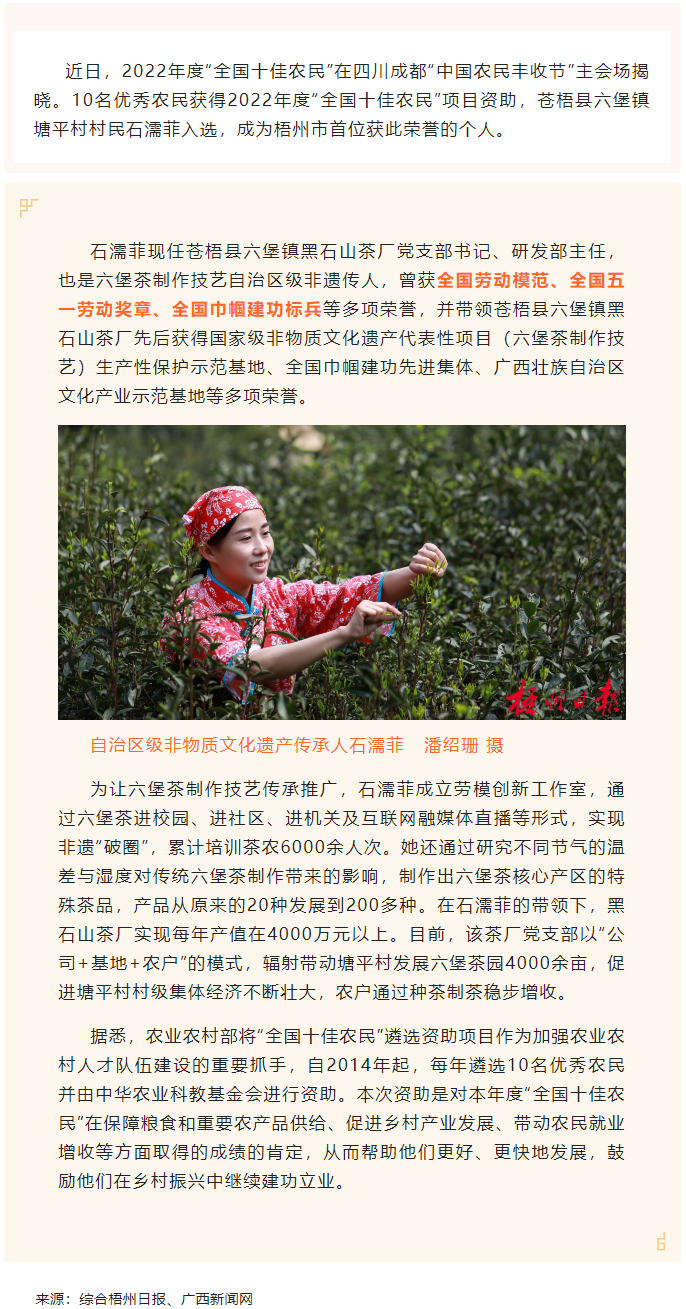2022年“全國十佳農(nóng)民”揭曉 全國勞模石濡菲上榜！.png