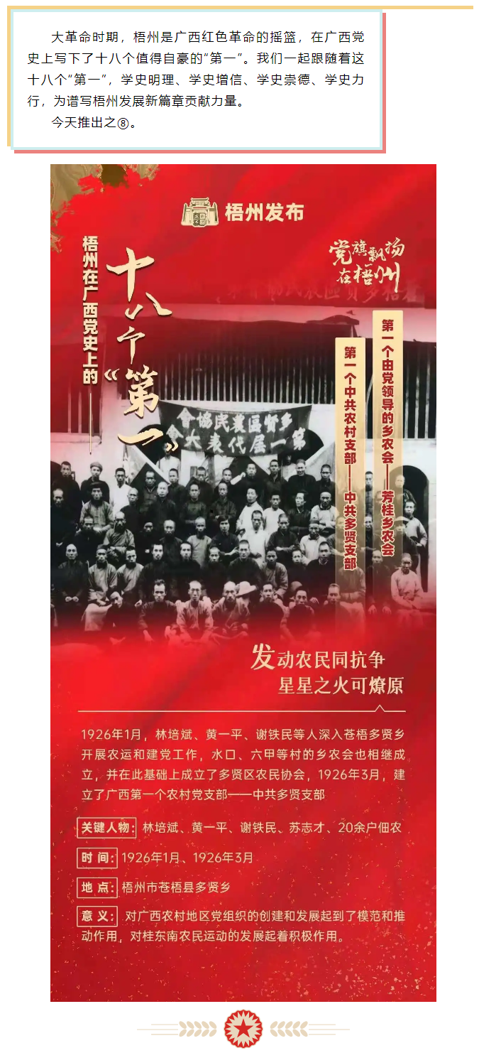 【職工學(xué)黨史】梧州18個(gè)“第一”之⑧丨廣西第一個(gè)中共農(nóng)村支部、第一個(gè)由黨領(lǐng)導(dǎo)的鄉(xiāng)農(nóng)會.png